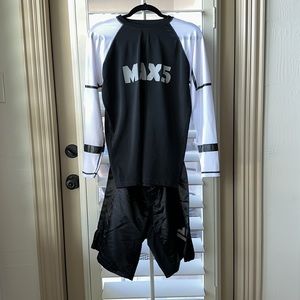 Fight wear Black shorts 🩳 and hash guard T-shirt long sleeve